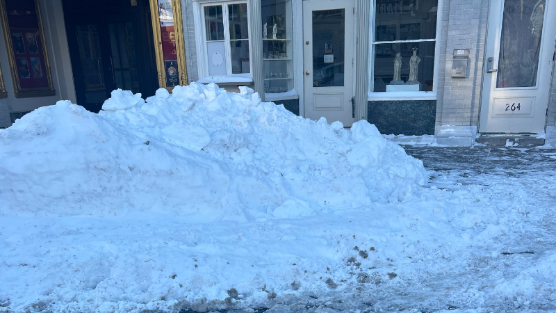 Snow causes issues near Providence elementary school