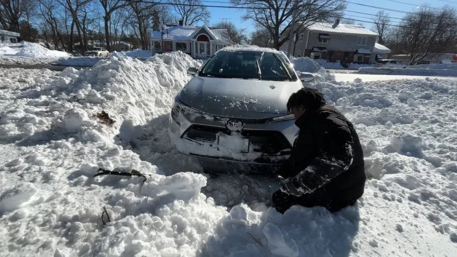 Man crawled home through snow after getting car stuck, spraining ankle