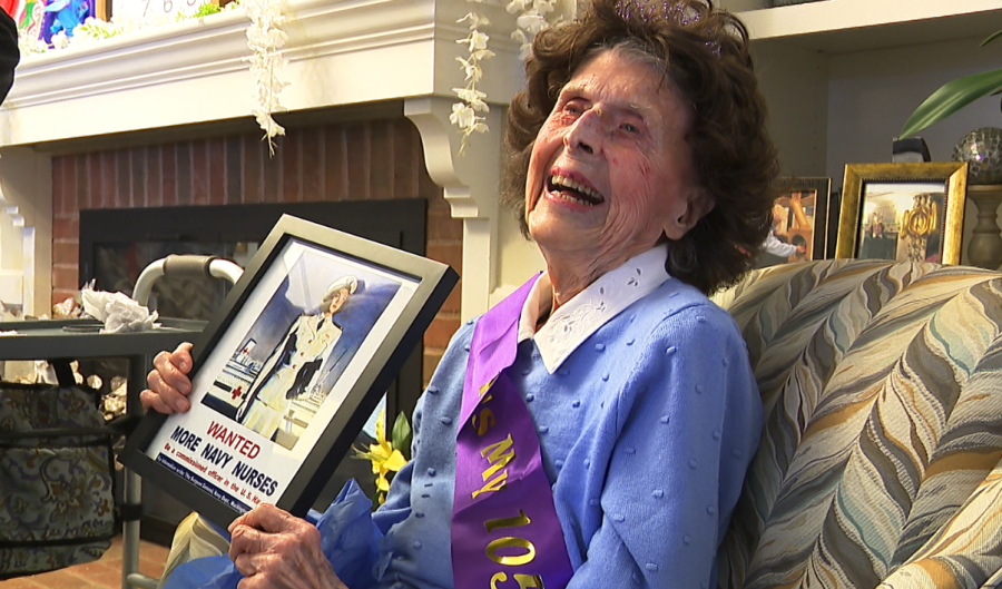 World War II nurse celebrates 105th birthday