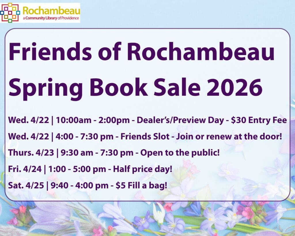 Friends of Rochambeau – Spring Book Sale 2026