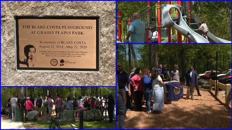 Playground dedicated to boy who died of brain cancer