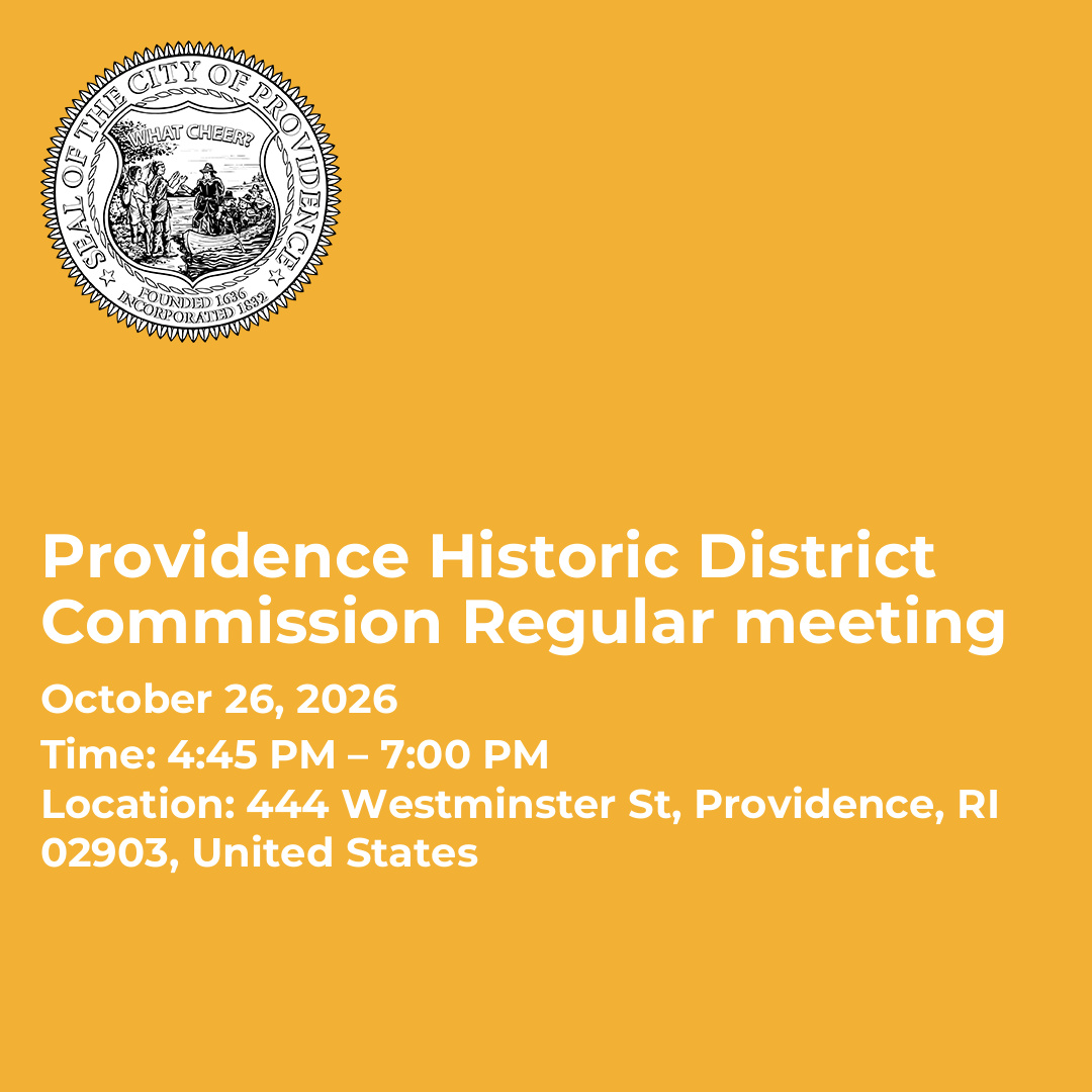Providence Historic District Commission Regular meeting